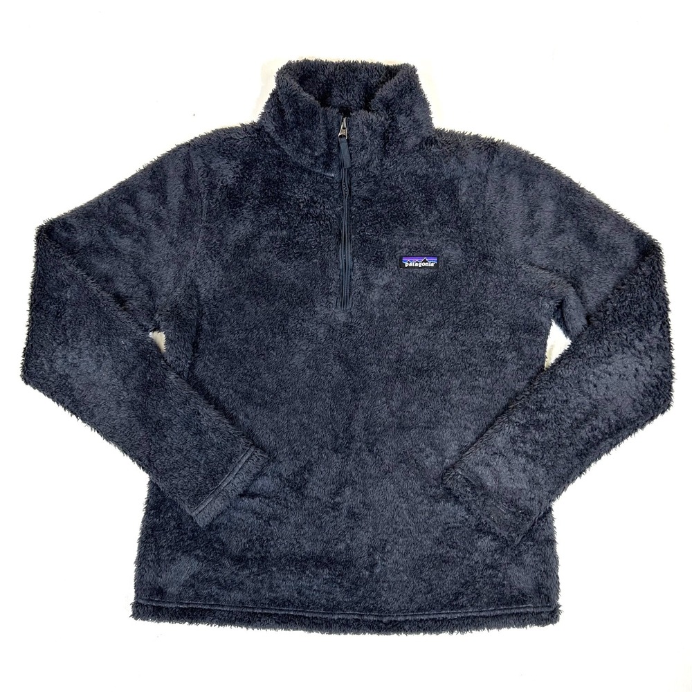 Patagonia Los Gatos 1/4 Zip Fleece Pullover Dark Grey Charcoal Womens Medium